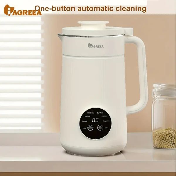 Machine à soja 34 oz/1000 ml, machine à briser les murs, machine à lait de noix, contrôle de la température, chauffage intelligent à commande tactile, nettoyage à un bouton, accessoires de cuisine,