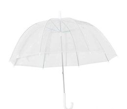 34quot Big Clear Cute Deep Dome Umbrella Girl Fashion transparante paraplu's9544587