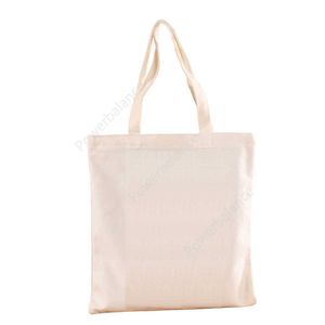 Sac à Sublimation 35x40cm, fourre-tout blanc en toile, sacs à bandoulière simples, sac à main Simple, sac à dos Portable d'extérieur DHP35