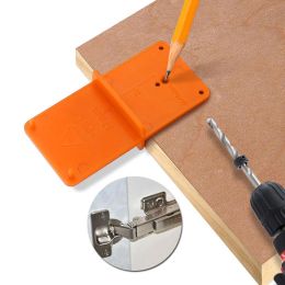 35/40 mm Punch Hinge Fore Dring Houvre d'ouvreur Guide de perceuse de forage outils de palette de porte Template de bricolage pour les outils à main du travail du bois