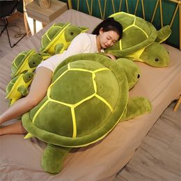 35/45/55cm adorable tortuga de peluche de juguete Kawaii Animal muñecas rellenas suave tortuga marina almohada regalos de cumpleaños para niños niña 220409