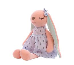 35 45cm Pâques de Pâques Favor Cadeaux Beau dessin animé Long Orees Rabbit Doll Baby Soft Plush Toy6055347