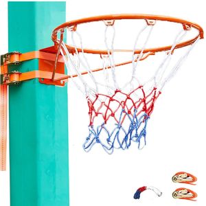 35/45cm Geen ponsen Basketbalrand Kinderen Volwassen Binnen en buiten Standaard Basketbalring Hangende mand Net Trainingsapparatuur 231220