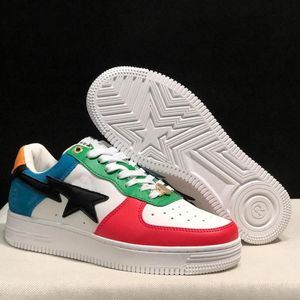 35-45Designer Sneaker Casual schoenen Leer Abloh Overlays Sneakers Wit groen rood blauw letter platform Lage Virgil Trainer Grootte