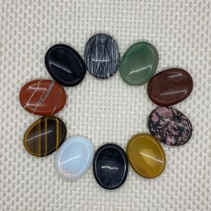 Piedra de preocupación de 35x45mm, piedras preciosas para pulgar, cristales curativos naturales, terapia, tratamiento de Reiki, minerales espirituales, masaje, gema de Palma