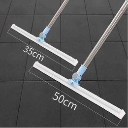 35 / 50cm water siliconen bezem hand push sweeper vloer ruitenwisser wisser voor badkamer, glas, raam, vloer, tafeloppervlak