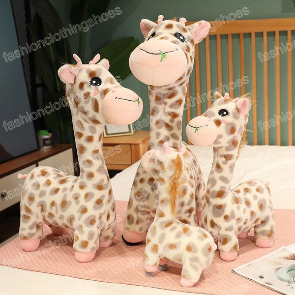 35-65 cm géant vraie vie girafe en peluche animaux en peluche poupées doux enfants enfants bébé anniversaire cadeau chambre décor