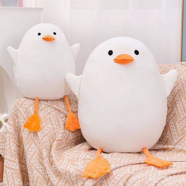 35 à 70 cm Big Fat Duck Plux Toy mignon grand canard blanc oreiller en peluche douce animal moelle