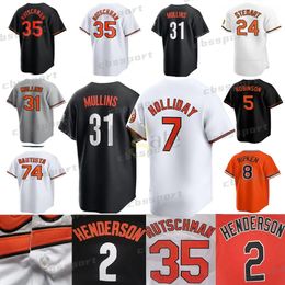 Baltimore Adley Rutschman Oriole Jersey Jackson Holliday Felix Bautista Gunnar Henderson Corbin Burnes Cedric Mullins Austi Hays Grayson Rodriguez Kyle Bradish