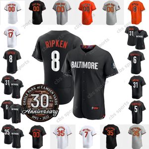 Adley Rutschman Baseball Jersey 7 Jackson Holliday Cedric Mullins Gunnar Henderson Ryan Mountcastle Colton Cowser Felix Bautista Austin Hays Colton Cowser Ripken