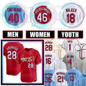 Nolan Arenado Baseball Jersey Walker Paul Goldschmidt Cardinales Willson Contreras Le Lou Brandon Crawford Yadier Molina 2024 City Connect Gorman Matt Carpenter