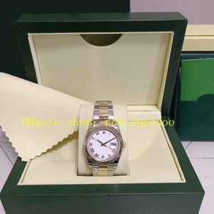 35 couleurs avec papiers de boîte Montre unisexe Femme Homme 36 mm 126233 Date Or jaune 18 carats 126203 Cadran romain blanc Lunette cannelée 126234 Montres automatiques pour femmes