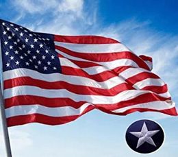 35 pieds 90 150cm USA Banner extérieur drapeaux polyester minces drapeau américain à rayures décorations de célébrités de vacances personnalisées8859615