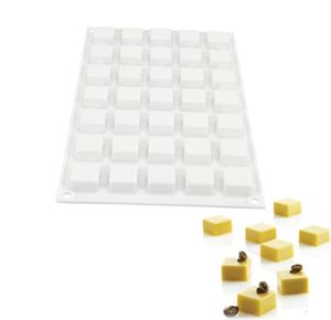 35 holes Micro vierkant 5 Siliconenvormen voor cakes Chocolate Candy Dessert Baking Tools5668211