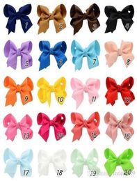 35 inch Baby lintbogen met clip grosgrain Gairclips Hairclips Girls Barrettes Children Hair Accessorie Whole 0015HW1769104