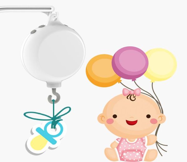 Boîte à musique Mobile électrique pour berceau de bébé, 35 airs, supports à piles ou jouets non inclus, 8262167