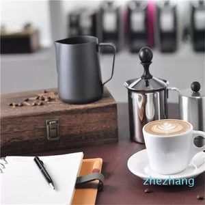 350/600 ml anti-stick roestvrijstalen espresso koffie pitcher ambachtelijke koffie latte melkkruik werper Milk Frothing Jug 1400 V2