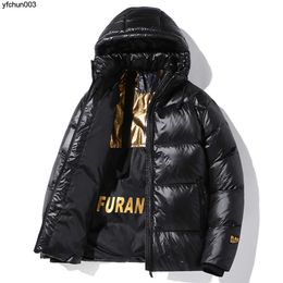 Doudoune d'hiver pour hommes, taille 350Kg, marque tendance, Surface brillante, sans lavage, Plus graisse, nouveau canard blanc épais