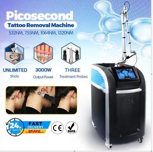 3500 watt Picolaser 532nm 755 nm 1064nm Picosecond Nd Yag Laserverwijdering picow Tattoo Verwijder pigmentverwijdering huid witter sproeten verwijderen schoonheid Machine