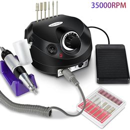 3500020000 RPM elektrische nageloefenaar Manicure Machine -apparaat voor pedicure Bestandstools Bits Kits 240509