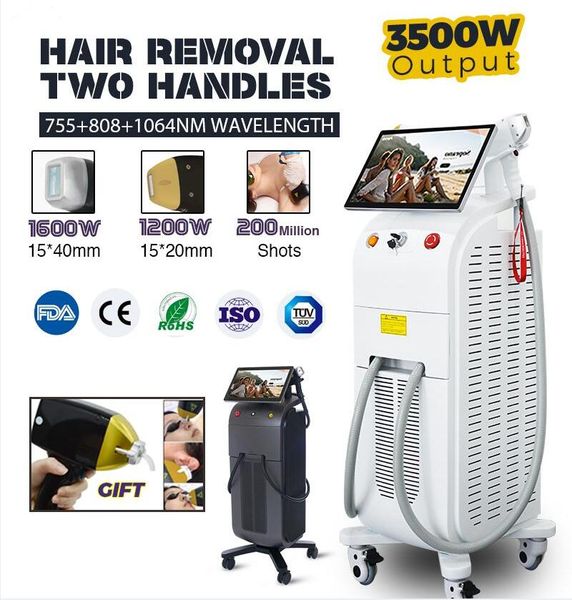 3500W 808 nm Diode Laser épilation permanente beauté Machine allemagne Lazer barre poils réduction pour tous les Types de peau indolore