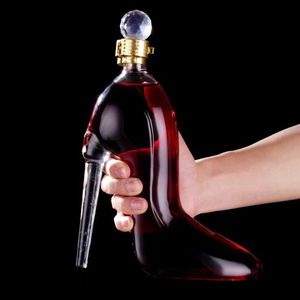 Carafe en forme de talons hauts de 350750ML, verres luxueux en cristal pour vin rouge, Brandy, Champagne, bouteille pour Bar, discothèque, boisson 240119
