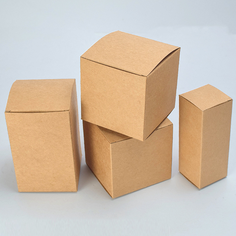 Упаковочная коробка из крафт-бумаги 350 г на складе, валюта, пустая коробка, горячее тиснение золотом и серебром, монохромная цветная печать