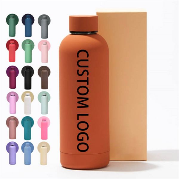 350 ml 500 ml 750 ml 1000 ml bouteille d'eau thermos isolée grande capacité en plein air Caoming tasses gobelets métal aluminium bouteille d'eau de sport avec couvercle de mousqueton JY03