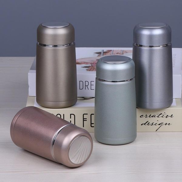 350ML Mini boisson de voyage bouteille d'eau mignon café flacons sous vide Thermos en acier inoxydable Thermoses tasses et tasses RRA803