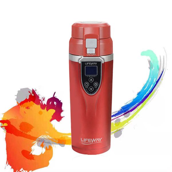 Tasse chauffante pour voiture de voyage de 350ml, contrôle de la température, tasse bouillante, Thermos électrique Portable pour véhicule, bouilloire, accessoire automobile 1018197L