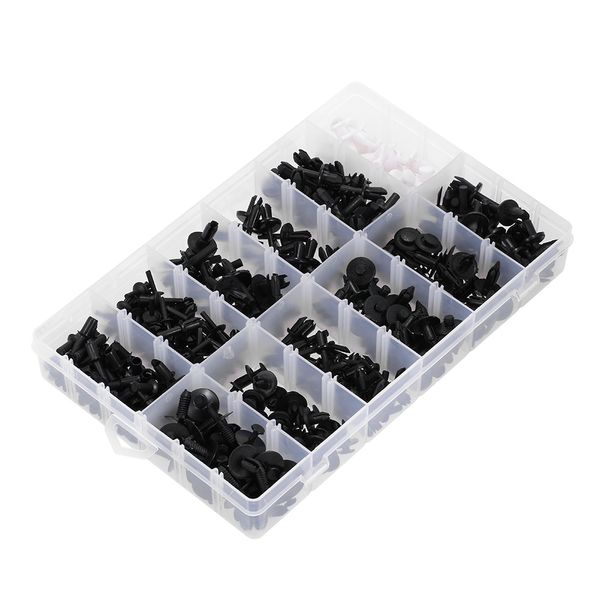 Freeshipping 350pcs Universal Car Mixed Door Trim Panel Clips Attaches Auto Bumper Rivet Retainer Push Engine Cover Fender Fastener Clips