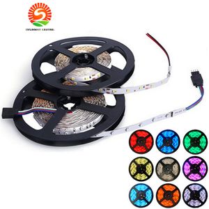 3528 SMD 5 M 300/600 LED bandes LED flexibles et étanches lumière 12 V 60 LED s/m 120 LED s/m pour les lumières de Noël