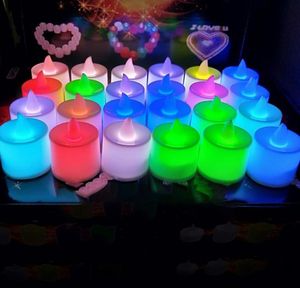 3545 cm LED Tealight Tea Candles Flameless Light Battery bediende bruiloft Verjaardagsfeestje Kerstdecoratie1712695