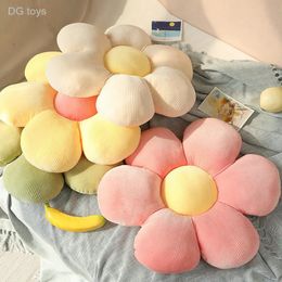 3545 cm en peluche six coussins de fleur de pétale décor de chambre girly oreiller de tournesol baie fenêtre de fleur rose