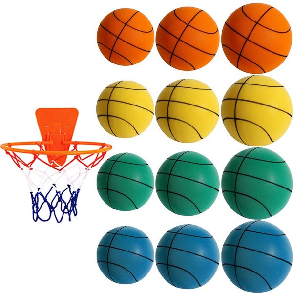 357 basket-Ball pour enfants intérieur rebondissant haute balle muette jeu de sport enfants anniversaire cadeau de noël 240131