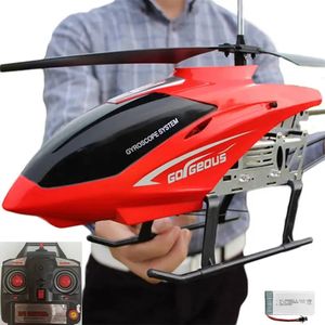 Helicóptero grande de 35 canales y 80cm con Control remoto, juguete de avión grande duradero para niños, modelo de Dron, regalo de carga al aire libre 240118