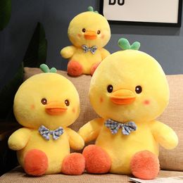 35 cm-55 cm Kawaii Fluffy Yellow Grass Duck Plush Toy Chick Doll Children's Birthday Gift Doll Girl Baby Soft Sleeping Pillow