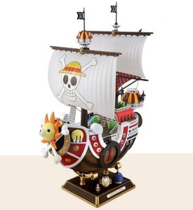 35 cm anime één stuk duizend zonnig gaan Merry Boat PVC Action Figure Collection Piraten Model Scheepje Toy Assembled Christmas Gift Y3845030
