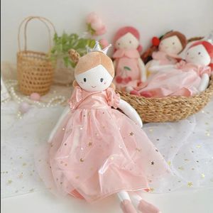Jouets en tissu princesse pour filles de 35cm, avec jolie robe, cadeaux d'anniversaire pour filles, peluche douce, poupée de chiffon faite à la main, 231229