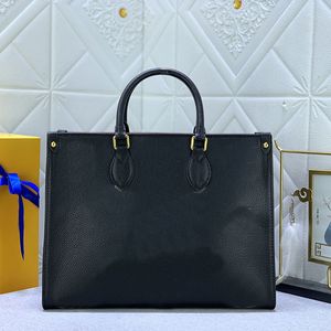 35 cm MM Bolsos Monedero Tote Bolsa de compras Cuero genuino Hardware dorado Cremallera Parche interior Bolsillo Cuero Correa larga Mujer Bolsos de hombro 5a Calidad M45495