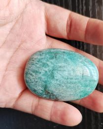 35 cm Natural verde amazonita Palm Stone Raw Gemstone Amazon Stone Crystal Meditation Energy Energy Mineral8628404