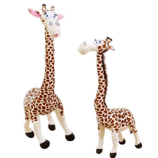 35 cm Simulation girafe poupée vraie vie girafe câlins mignon câlin animaux poupées cadeau d'anniversaire enfants jouets chambre Madagascar J220729