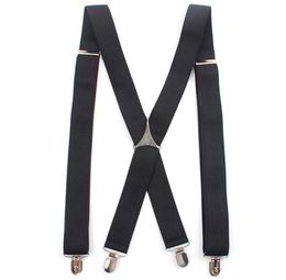 35 cm de largeur adulte Men039s harnais 4 clips Xtype Gentleman bretelles élastique Double bandoulière pantalon vêtements accessoire 1762139