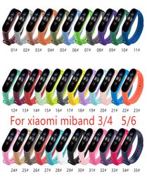 Bracelet 35 couleurs pour Xiaomi Mi Band 6 5 4 3 Bracelet en Silicone Nfc remplacement pour Xiaomi Band 6 MiBand 5 4 3 couleur du poignet T3607698