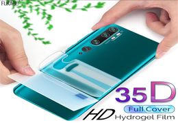 Film Hydrogel 35D avant et arrière, protecteur pour Xiaomi Redmi Note 9s 8 Pro mi Note 10 Pro mi 10 9T Pro 10 Lite, pas du verre 7555415