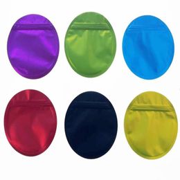 35g Mylar-zakken rond unieke vorm geurbestendige ritssluiting verpakking kleurrijke speciaal gevormde verpakkingstas Mujco