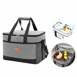 35l Grote Oxford Thermische Insulati Pakket Picknick Lunch Bento Zakken Draagbare Ctainer Zakken Voedsel Geïsoleerde Tas Koeltas e6VL #