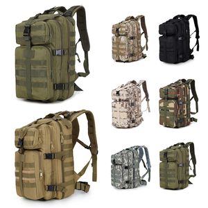 35L Outdoor Tassen 3p Militaire tactische rugzakken Waterdichte Nylon Oxford Camouflage Rucks Camping Wandelzak wandelentas