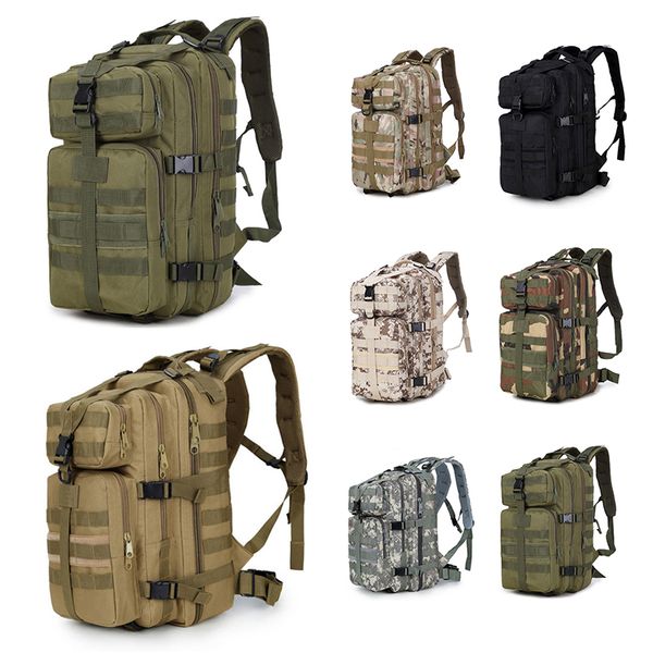 Sacs extérieurs 35L 3P 3p Backpacks tactiques militaires Nylon étanche Oxford Camouflage Rucksacks Camping Sac de randonnée Sac de randonnée