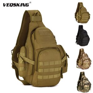 Mochila táctica de hombro de 35L, mochila impermeable para acampar, senderismo, pecho del ejército para hombres, bolsa militar de supervivencia para deportes al aire libre 220512